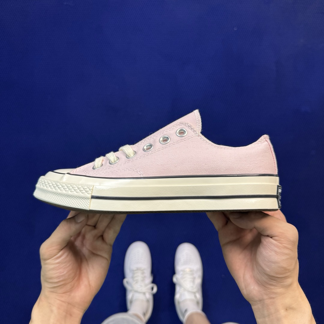 升级改良小头款 Converse Chuck 1970s 樱花粉🌸低帮帆布鞋鞋头弧度调试完美 流畅一体 
