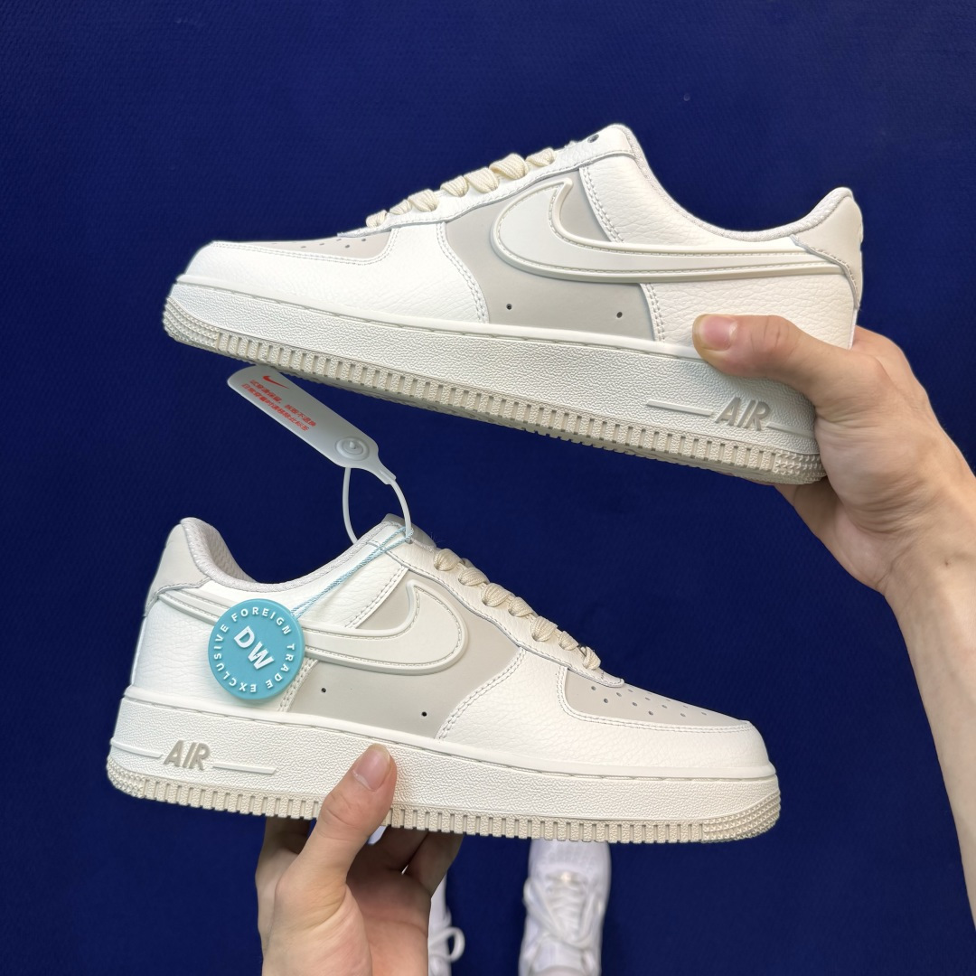 3A空军！第654色：帆白Nike Air Force 1 Low百分百原鞋开发！PT市场真正匠心空军！