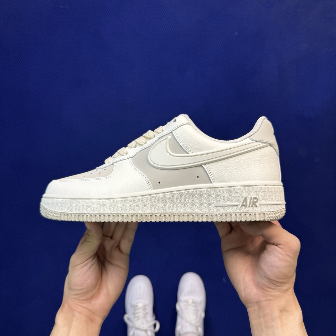 3A空军！第654色：帆白Nike Air Force 1 Low百分百原鞋开发！PT市场真正匠心空军！