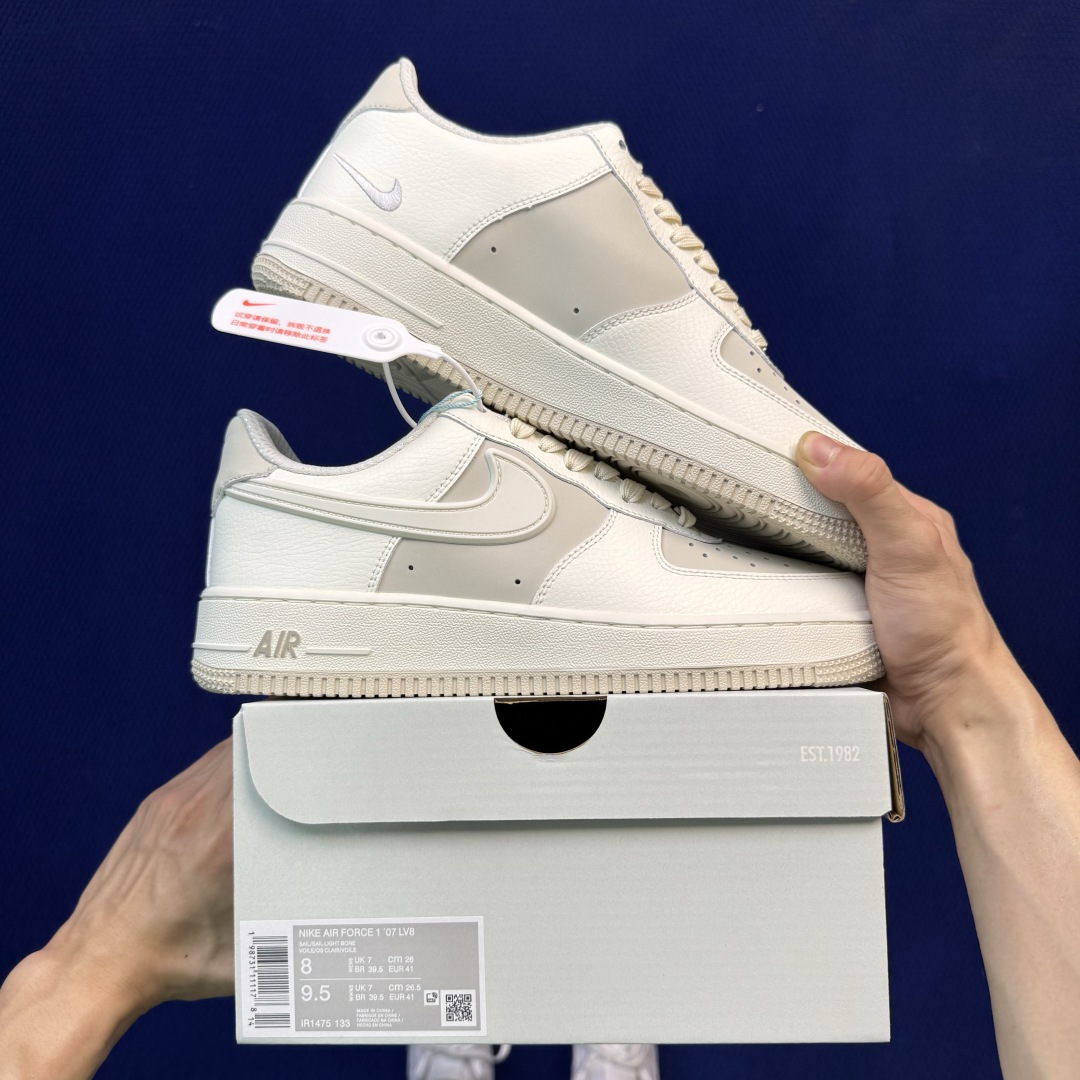 3A空军！第654色：帆白Nike Air Force 1 Low百分百原鞋开发！PT市场真正匠心空军！