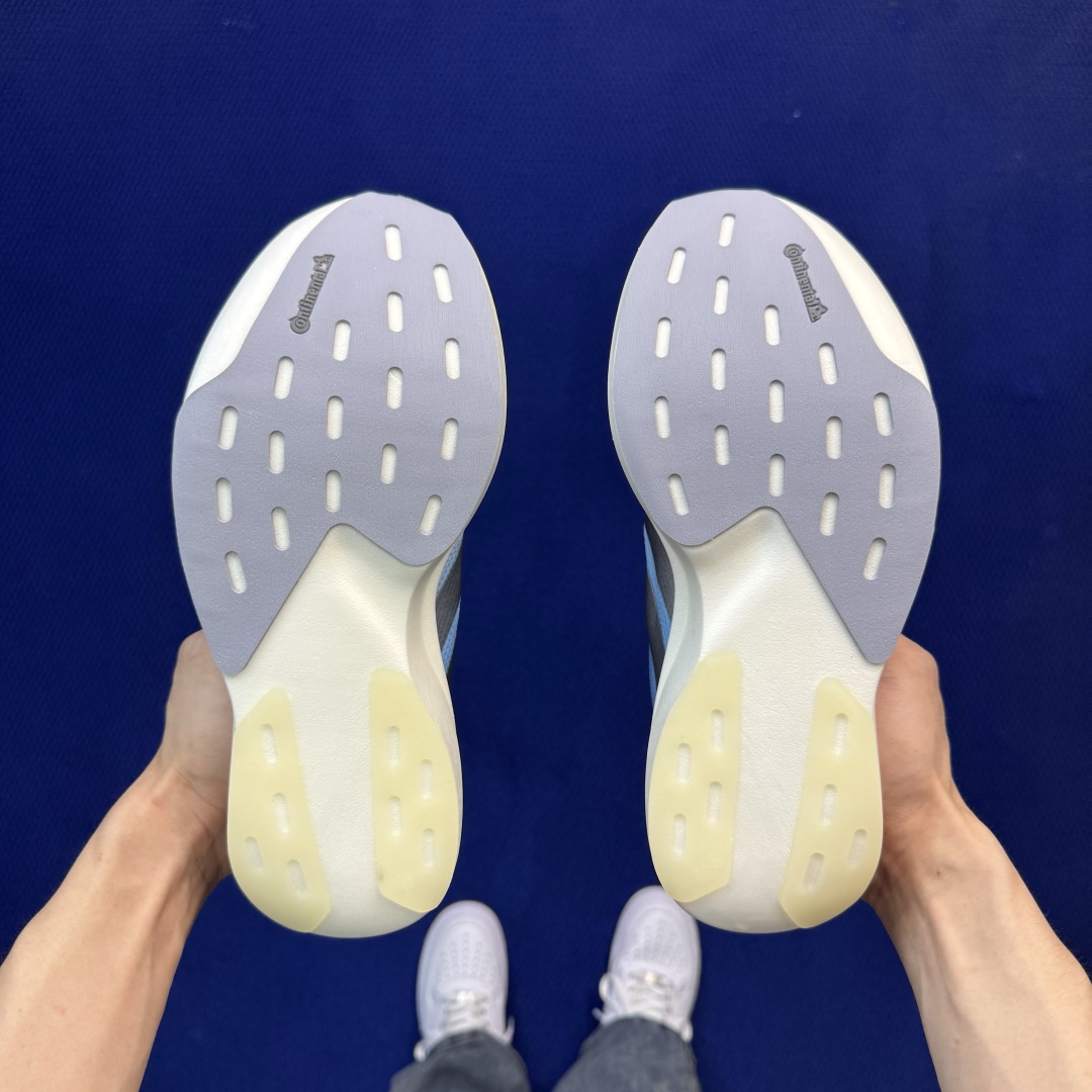 新版 AD Adizero Evo SL 阿迪达斯马拉松跑步鞋轻量Q弹缓震跑鞋新体验！第43色:渐变蓝货