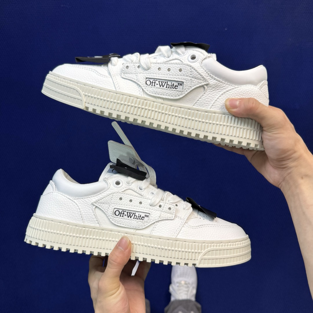 顶奢OW板鞋 OFF-WHITE 3.0 Court 第3色:白色市面最强品质！全方位复刻！带原装扣全套
