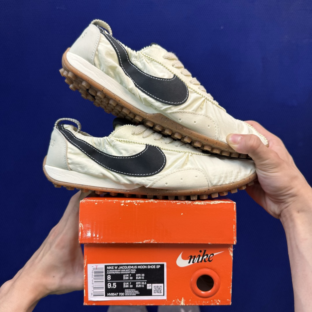 联名款薄底华夫鞋！Jacquemus x Nike Moon Shoe SP正确RB+MD组合大底！货号