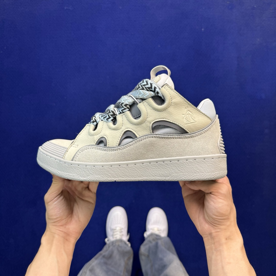 纯原 Lanvin 浪凡 Curb Sneakers 皮革低帮休闲板鞋 国内一线大厂OG出品 匠心打造 