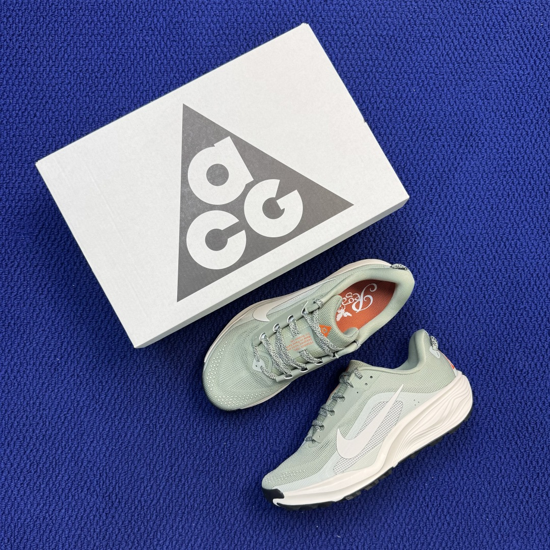 大厂纯原1:1！Nike ACG PEGASUS TRAIL 越野跑步鞋公司级 第2色:黑白灰绿货号：H