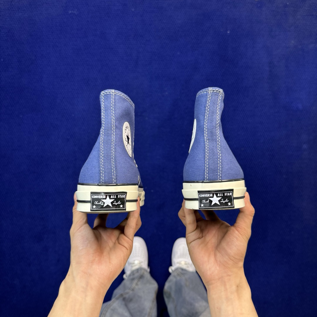 升级改良小头款 Converse Chuck 1970s 海军蓝高帮帆布鞋鞋头弧度调试完美 流畅一体 后