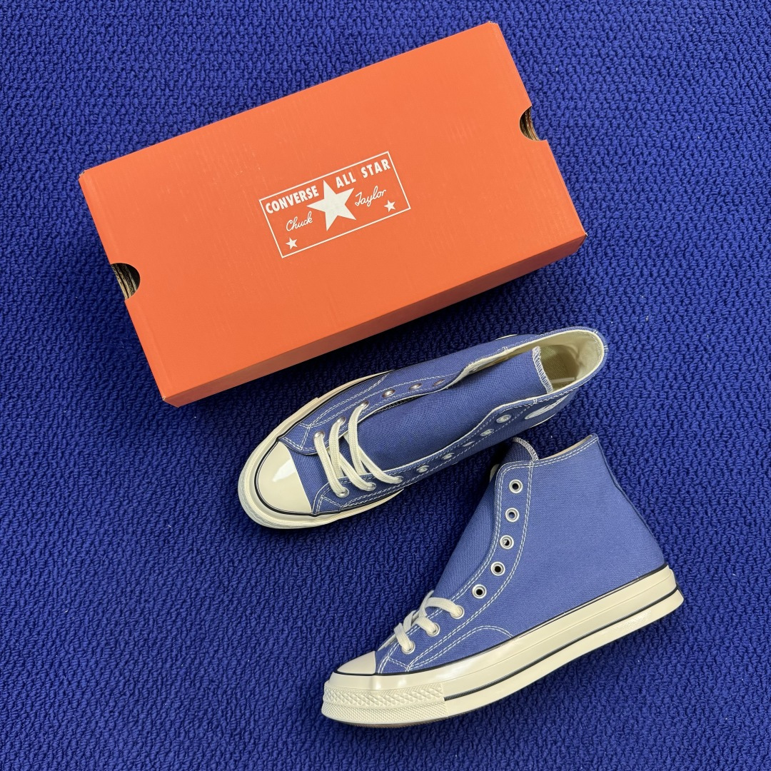 升级改良小头款 Converse Chuck 1970s 海军蓝高帮帆布鞋鞋头弧度调试完美 流畅一体 后