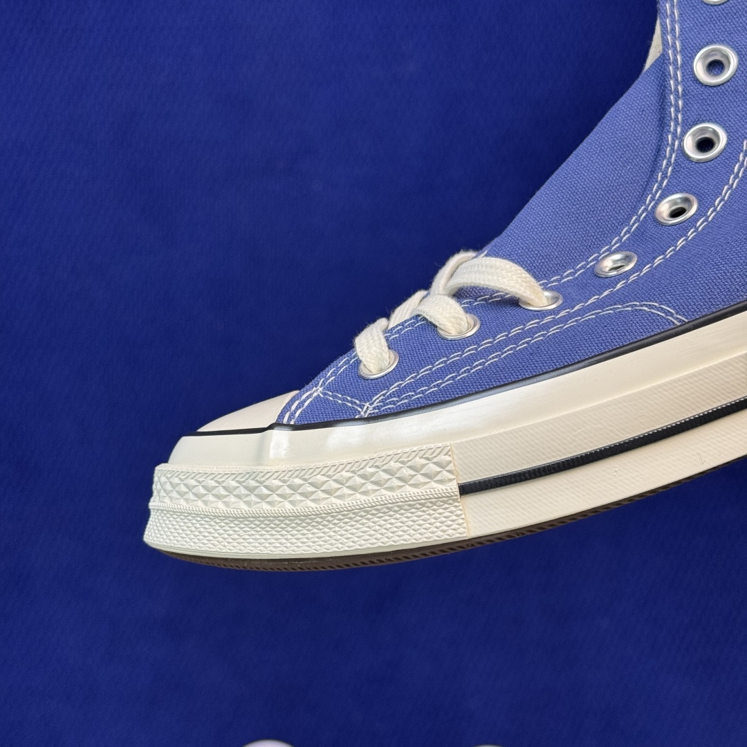 升级改良小头款 Converse Chuck 1970s 海军蓝高帮帆布鞋鞋头弧度调试完美 流畅一体 后