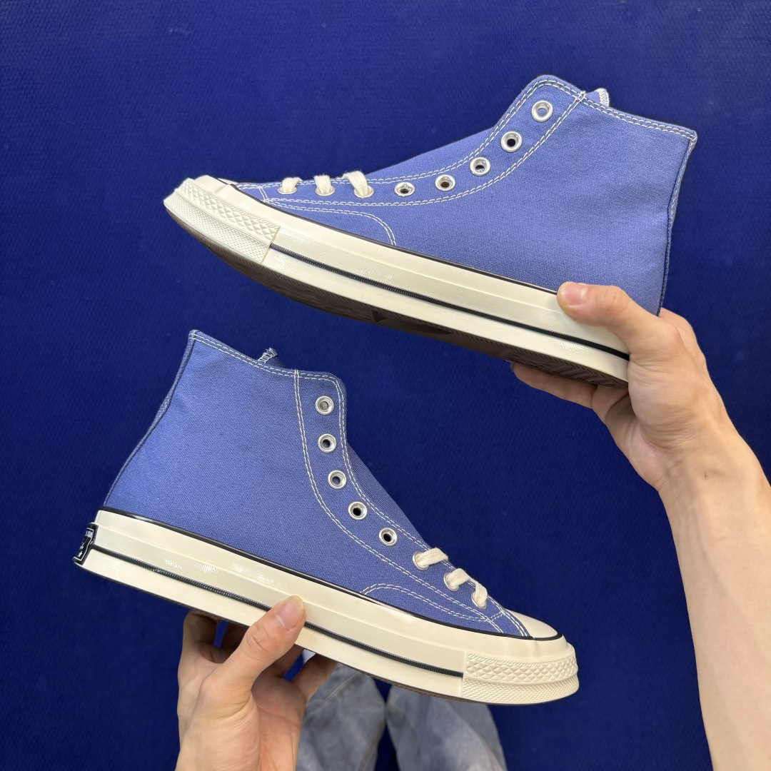 升级改良小头款 Converse Chuck 1970s 海军蓝高帮帆布鞋鞋头弧度调试完美 流畅一体 后