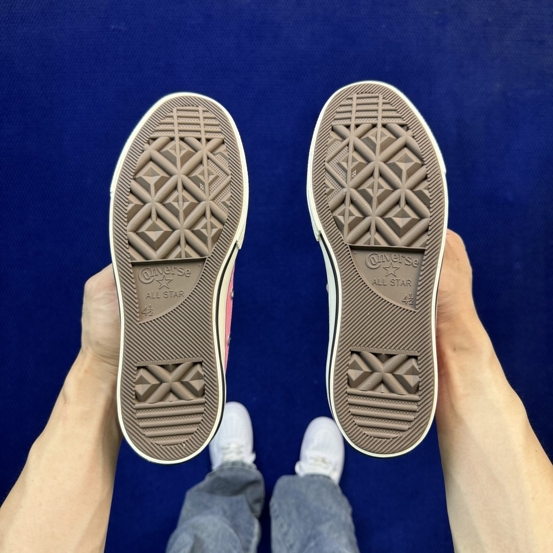 升级改良小头款 Converse Chuck 1970s 芭比粉高帮帆布鞋鞋头弧度调试完美 流畅一体 后