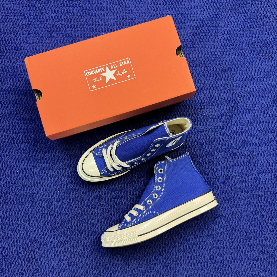 升级改良小头款 Converse Chuck 1970s 宝蓝高帮帆布鞋鞋头弧度调试完美 流畅一体 后跟