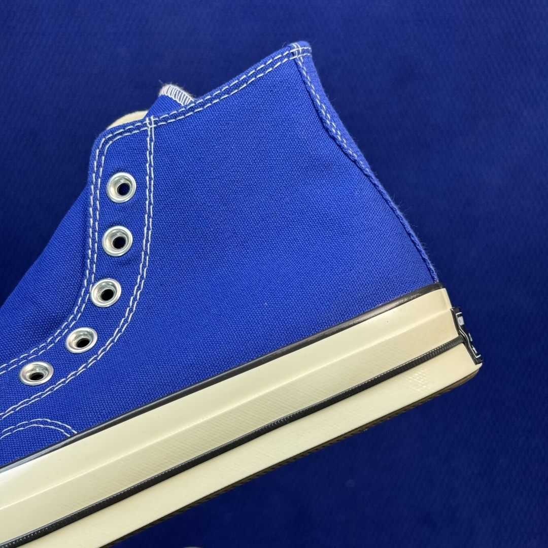 升级改良小头款 Converse Chuck 1970s 宝蓝高帮帆布鞋鞋头弧度调试完美 流畅一体 后跟