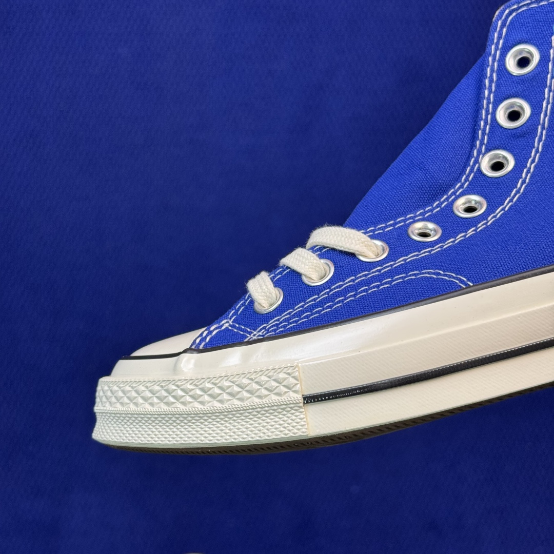 升级改良小头款 Converse Chuck 1970s 宝蓝高帮帆布鞋鞋头弧度调试完美 流畅一体 后跟