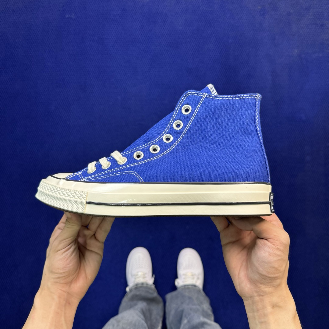 升级改良小头款 Converse Chuck 1970s 宝蓝高帮帆布鞋鞋头弧度调试完美 流畅一体 后跟