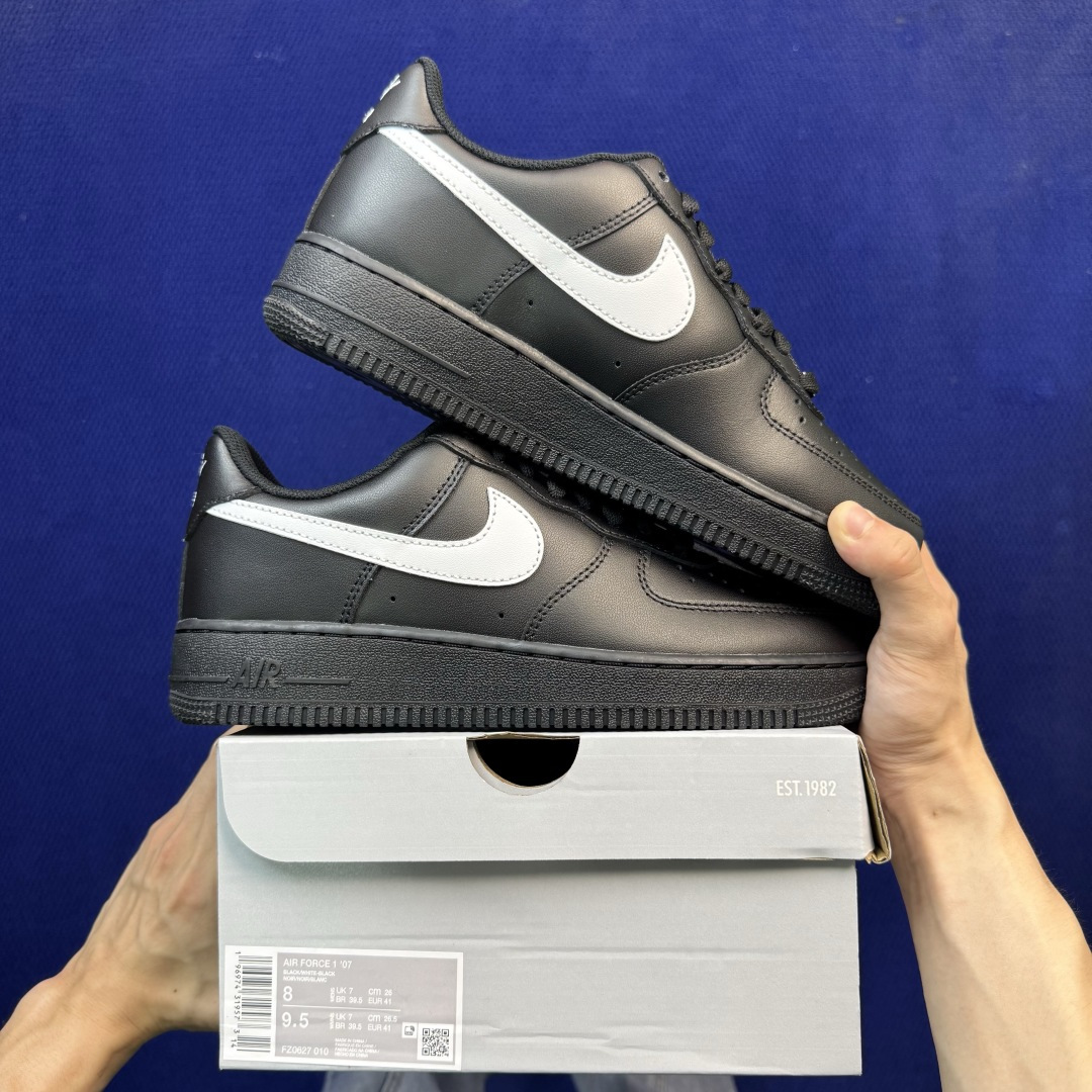 G版纯原，大厂出品！空军黑白品控细节一流，清洁度无敌！Nike Air Force 1货号：FZ0627