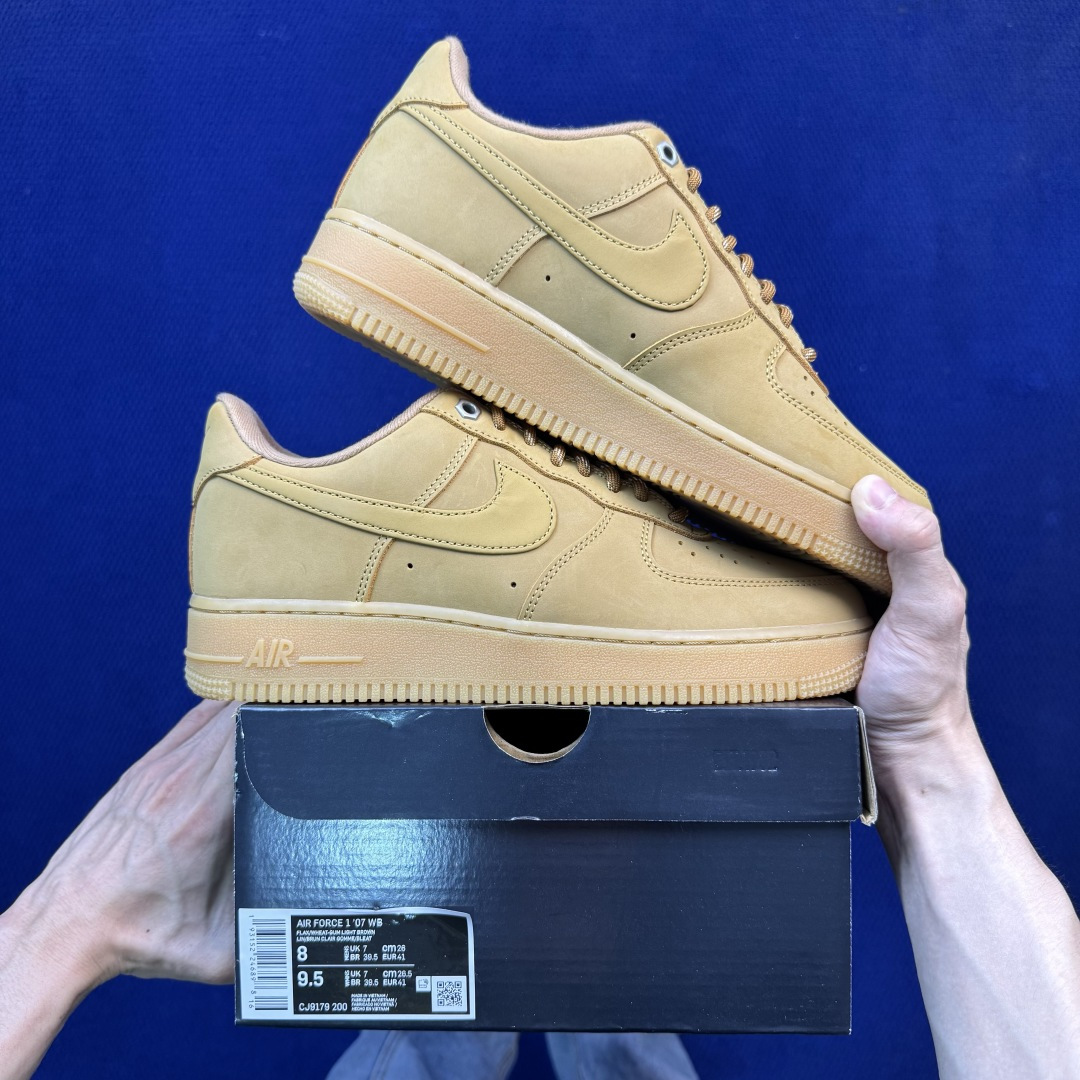 G版纯原，大厂出品！空军小麦低帮品控细节一流，清洁度无敌！Nike Air Force 1货号：CJ91