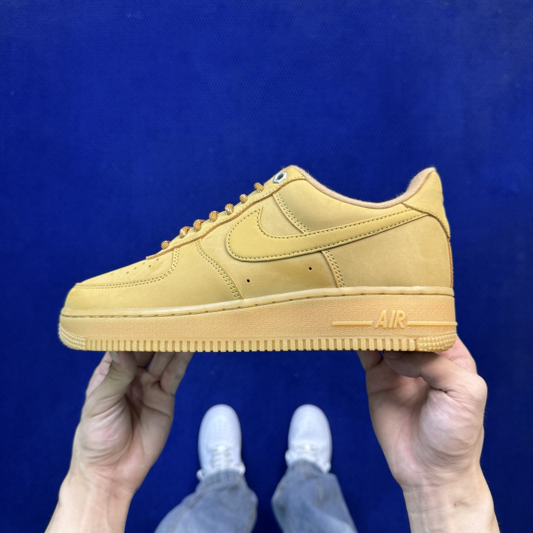G版纯原，大厂出品！空军小麦低帮品控细节一流，清洁度无敌！Nike Air Force 1货号：CJ91