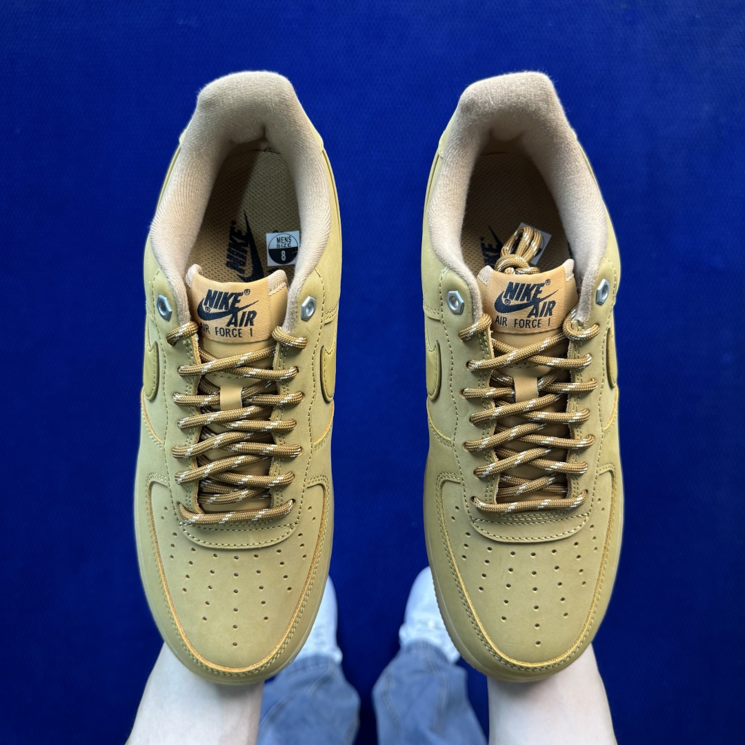 G版纯原，大厂出品！空军小麦低帮品控细节一流，清洁度无敌！Nike Air Force 1货号：CJ91