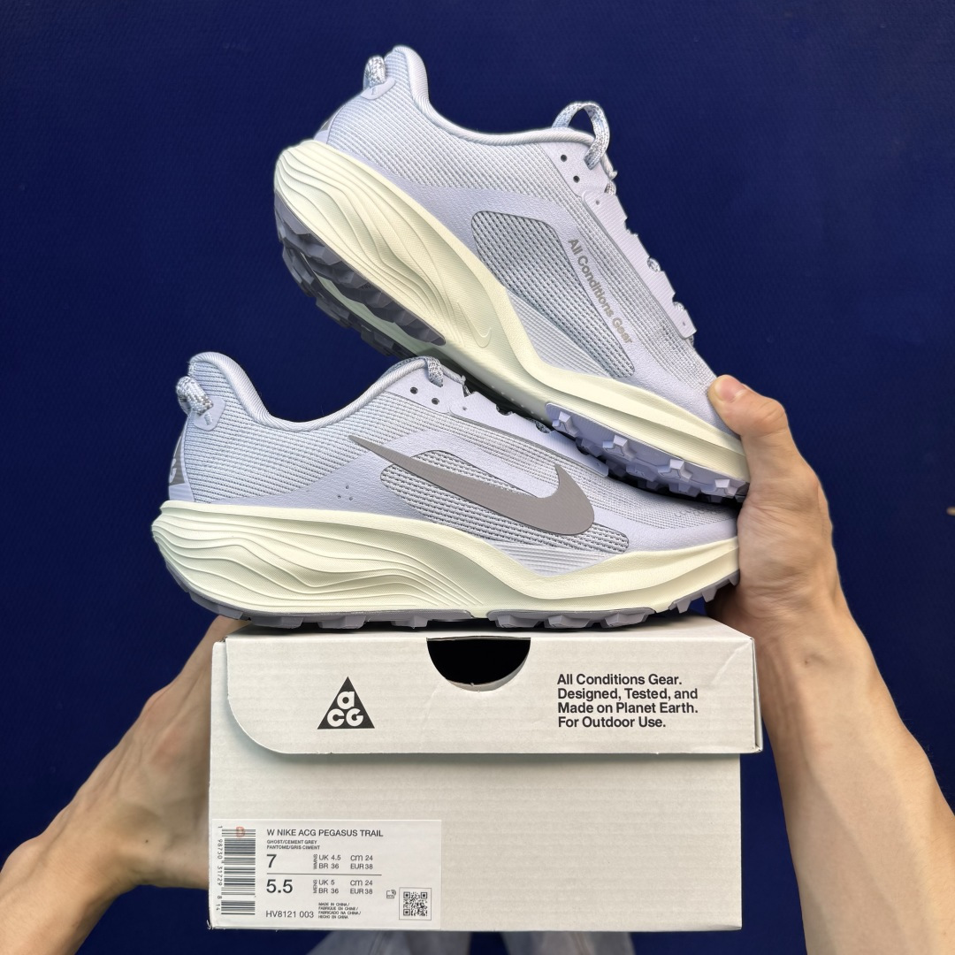 大厂纯原1:1！Nike ACG PEGASUS TRAIL 越野跑步鞋公司级 第5色:米灰色货号：HV