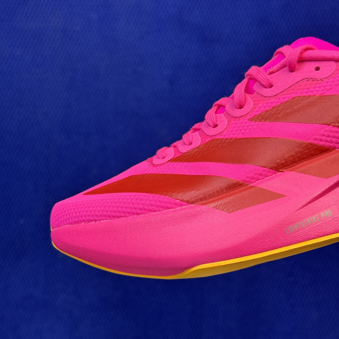 新版 AD Adizero Evo SL 阿迪达斯马拉松跑步鞋轻量Q弹缓震跑鞋新体验！第45色:大红色货