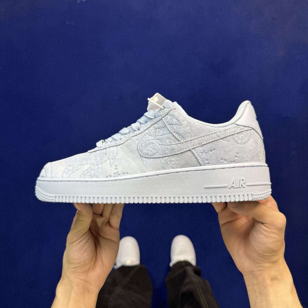 3A空军！第655色：冰蓝腰果花Nike Air Force 1 Low百分百原鞋开发！PT市场真正匠心