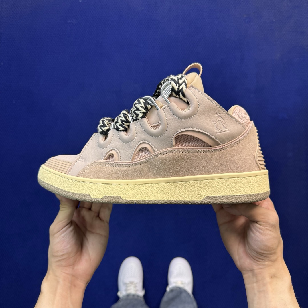纯原 Lanvin 浪凡 Curb Sneakers 皮革低帮休闲板鞋 国内一线大厂OG出品 匠心打造 
