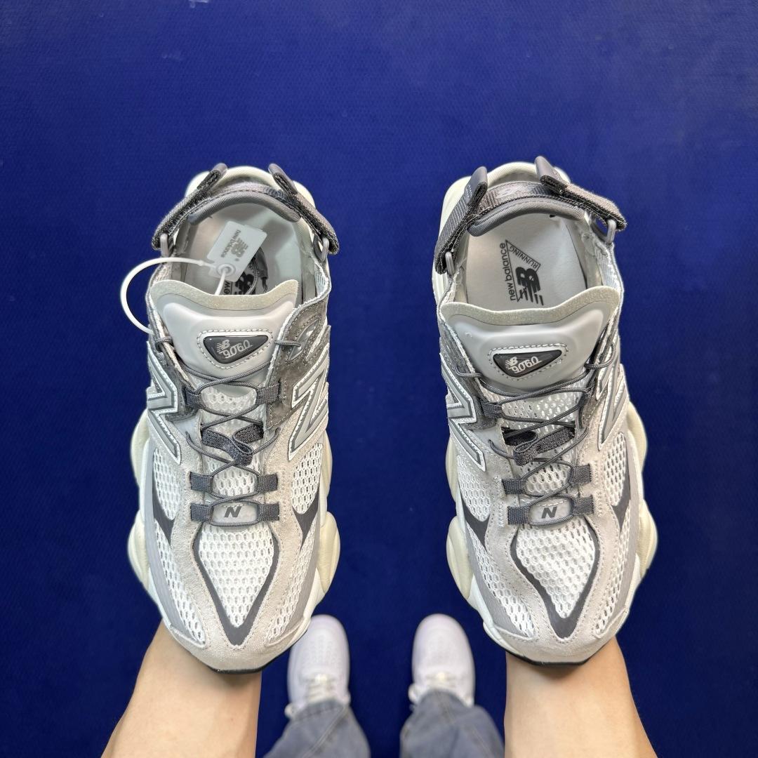 C版新百伦系列！NB9060第166色：一脚蹬穆勒凉拖鞋雨云灰升级贾卡无敌质感！最强版本36-47.5出