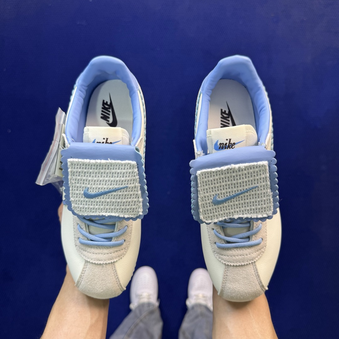 可拆鞋舌特殊色超级性价比阿甘！第30色:鞋舌盖-白蓝黄Nike Cortez 可拆卸鞋舌，一鞋两穿冲量产