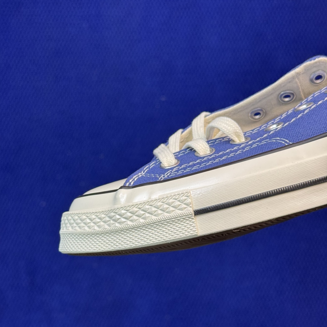 升级改良小头款 Converse Chuck 1970s 海军蓝低帮帆布鞋鞋头弧度调试完美 流畅一体 后