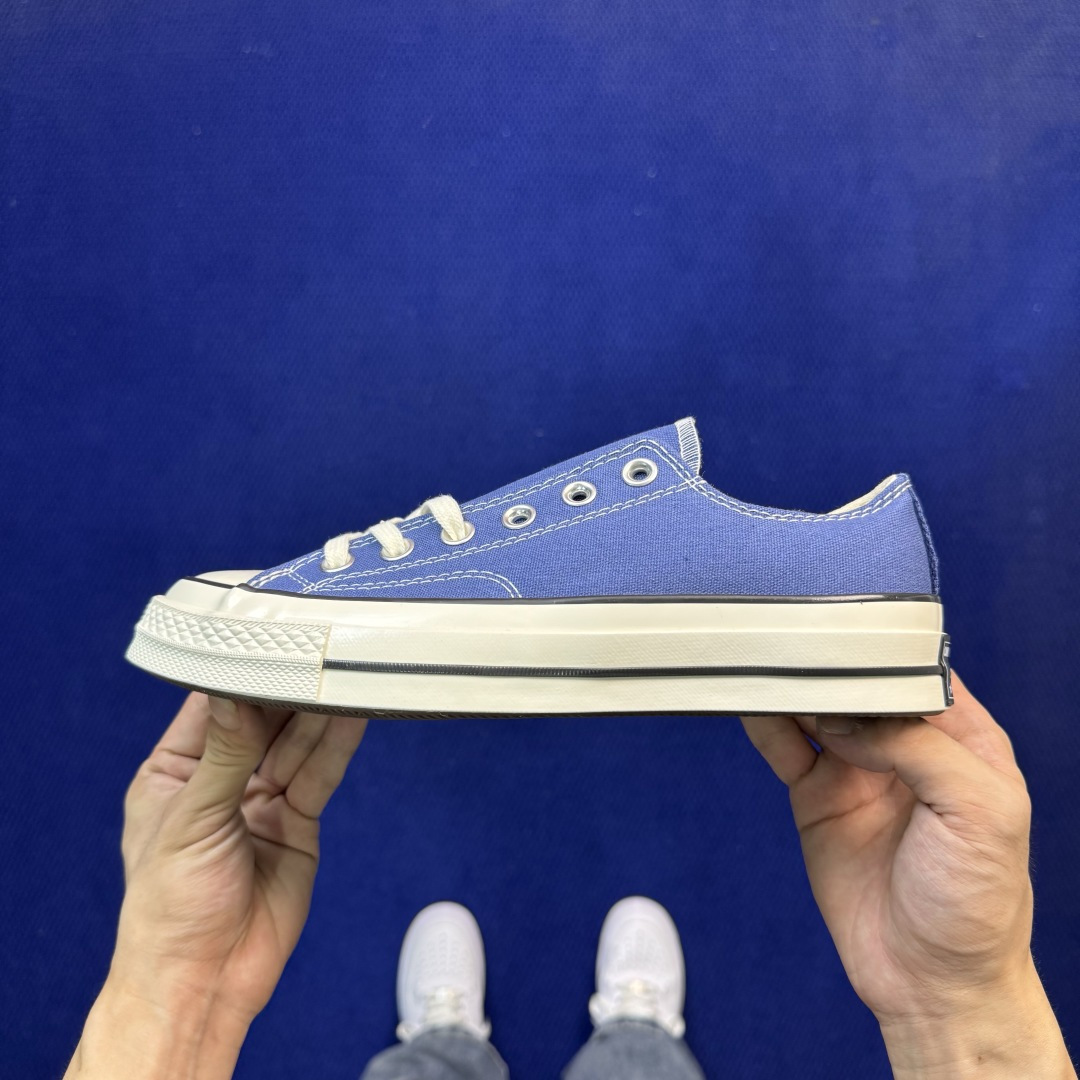 升级改良小头款 Converse Chuck 1970s 海军蓝低帮帆布鞋鞋头弧度调试完美 流畅一体 后