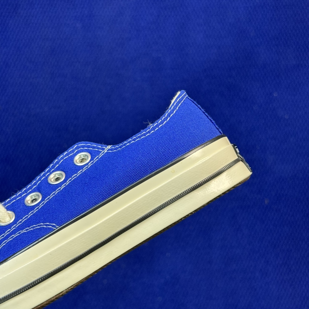 升级改良小头款 Converse Chuck 1970s 宝蓝低帮帆布鞋鞋头弧度调试完美 流畅一体 后跟
