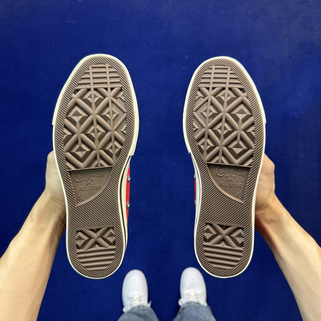 升级改良小头款 Converse Chuck 1970s 大红色高帮帆布鞋鞋头弧度调试完美 流畅一体 后