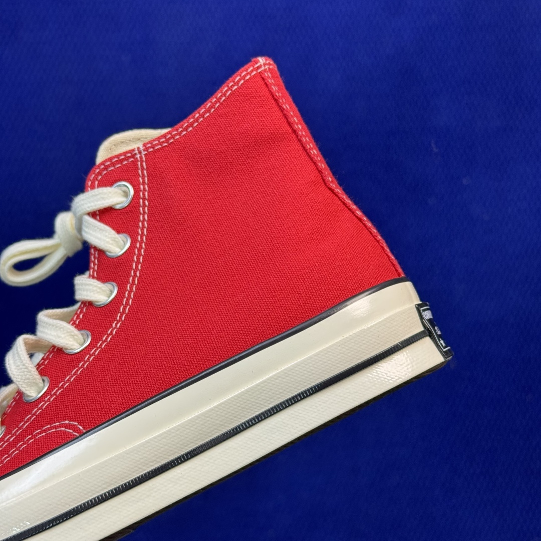 升级改良小头款 Converse Chuck 1970s 大红色高帮帆布鞋鞋头弧度调试完美 流畅一体 后