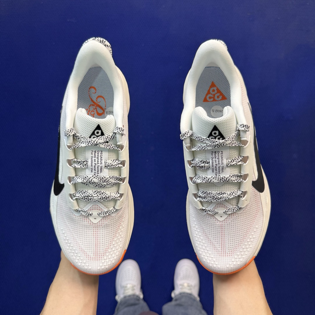 大厂纯原1:1！Nike ACG PEGASUS TRAIL 越野跑步鞋公司级 第6色:白橘货号：HV8
