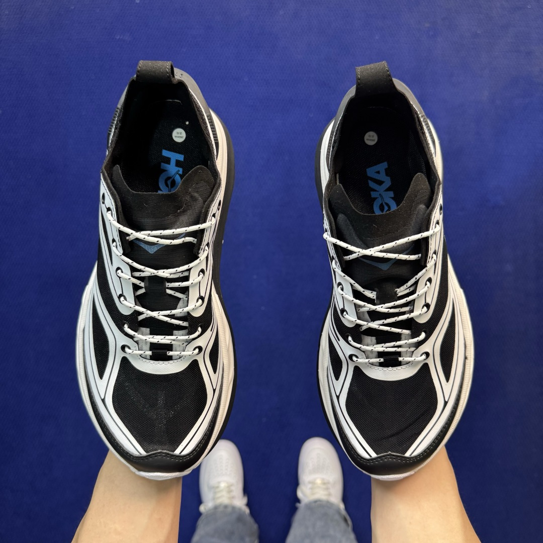 HOKA ONE ONE Stinson One7 越野跑鞋男女同款 共4色第1色:黑白 -BWHT尺码