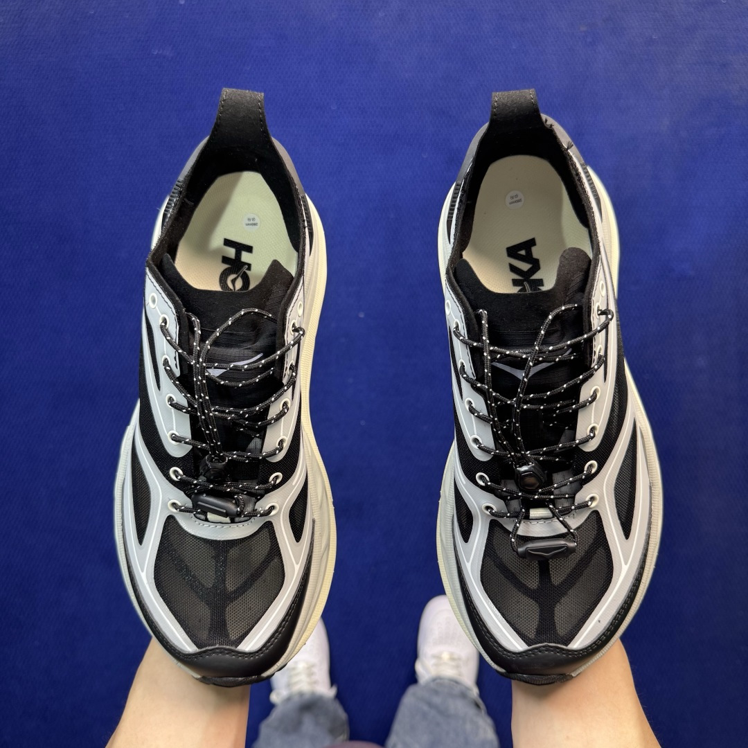 HOKA ONE ONE Stinson One7 越野跑鞋男女同款 共4色第3色:灰黑 -SGS尺码：