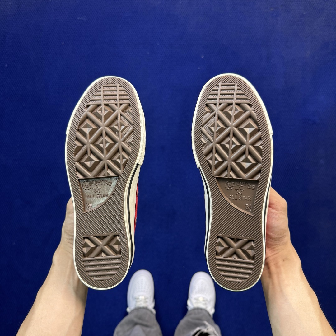 升级改良小头款 Converse Chuck 1970s 大红色低帮帆布鞋鞋头弧度调试完美 流畅一体 后