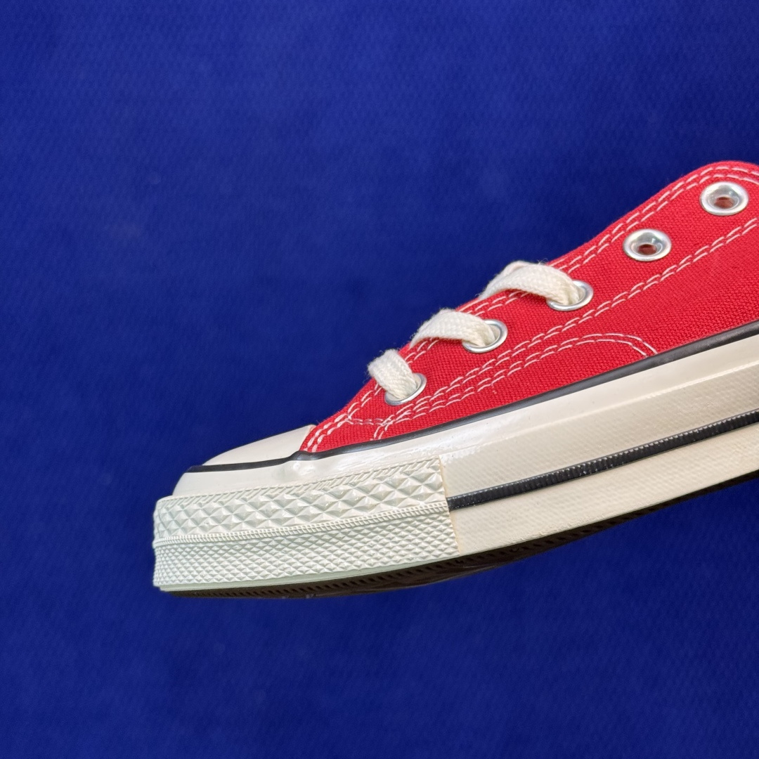 升级改良小头款 Converse Chuck 1970s 大红色低帮帆布鞋鞋头弧度调试完美 流畅一体 后