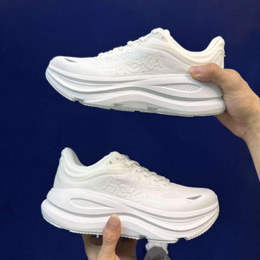 【WM】Hoka One One Bondi 9 跑步鞋纯原大厂出品！品质库存稳定放心推！第16色：纯白