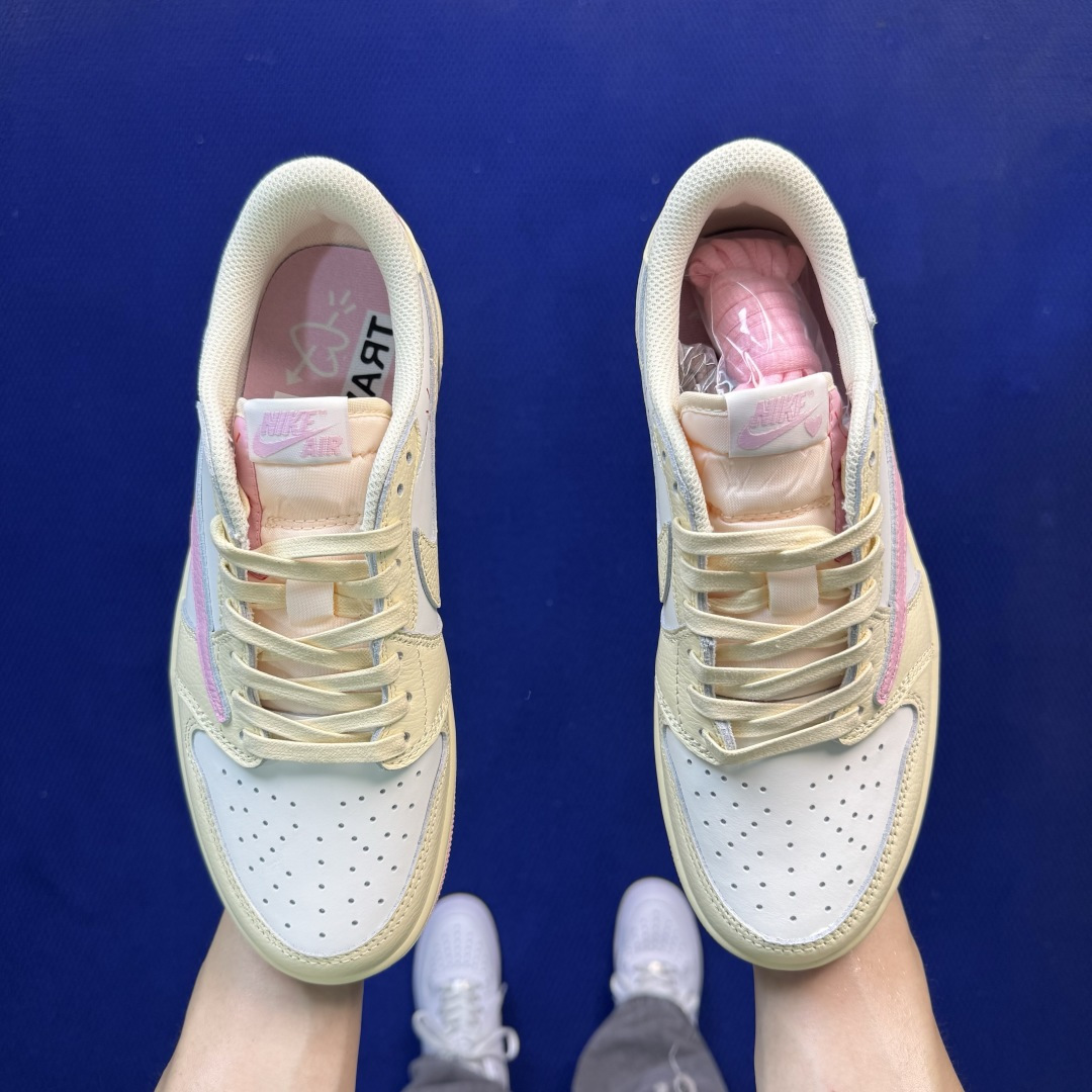 DT过验版aj1低帮 倒钩10.0:闪电⚡️倒钩2.0Travis Scott Air Jordan 1