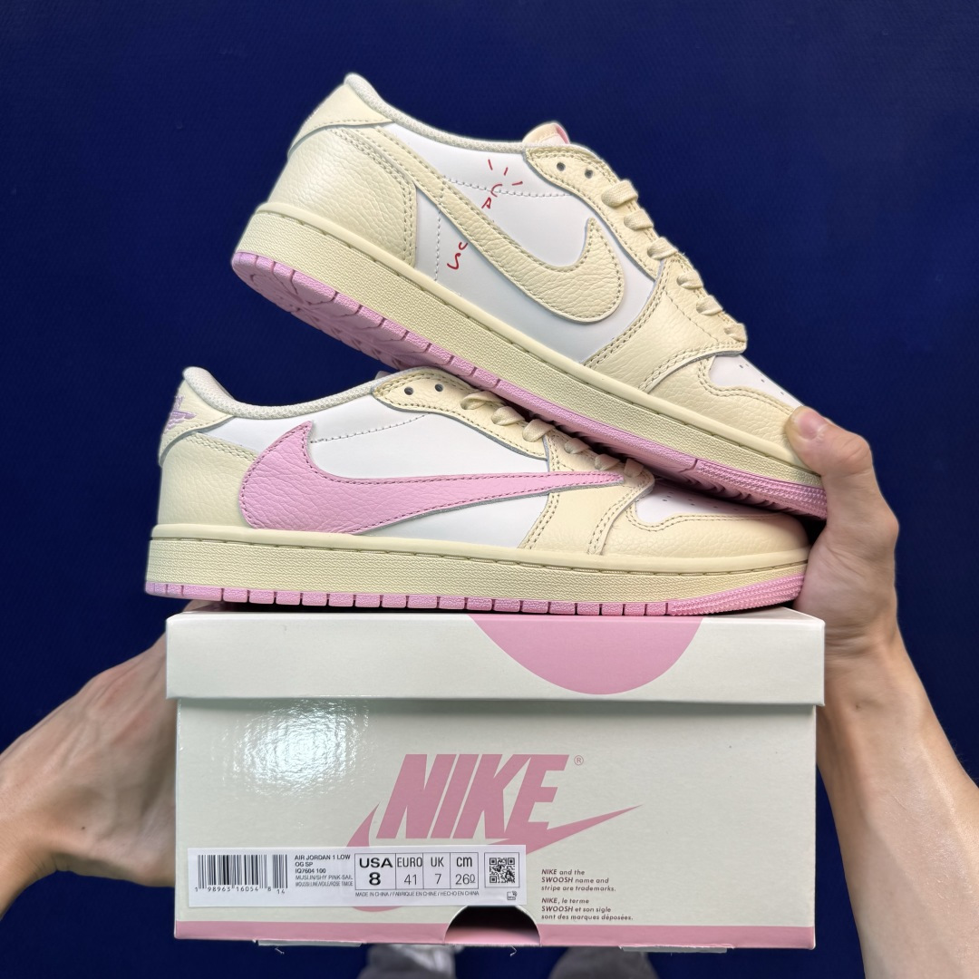 DT过验版aj1低帮 倒钩10.0:闪电⚡️倒钩2.0Travis Scott Air Jordan 1