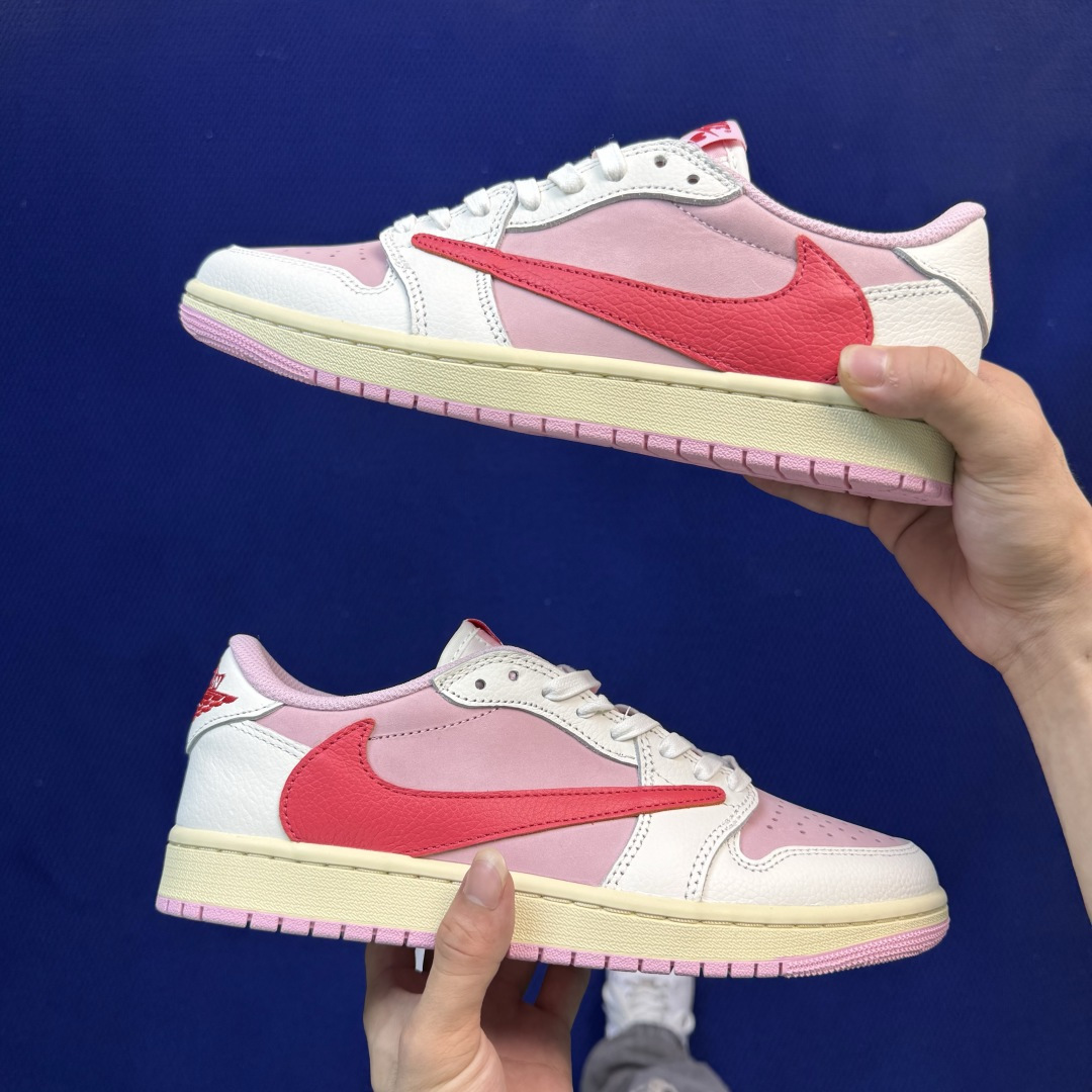 DT过验版aj1低帮 倒钩10.0:闪电⚡️倒钩2.0Travis Scott Air Jordan 1