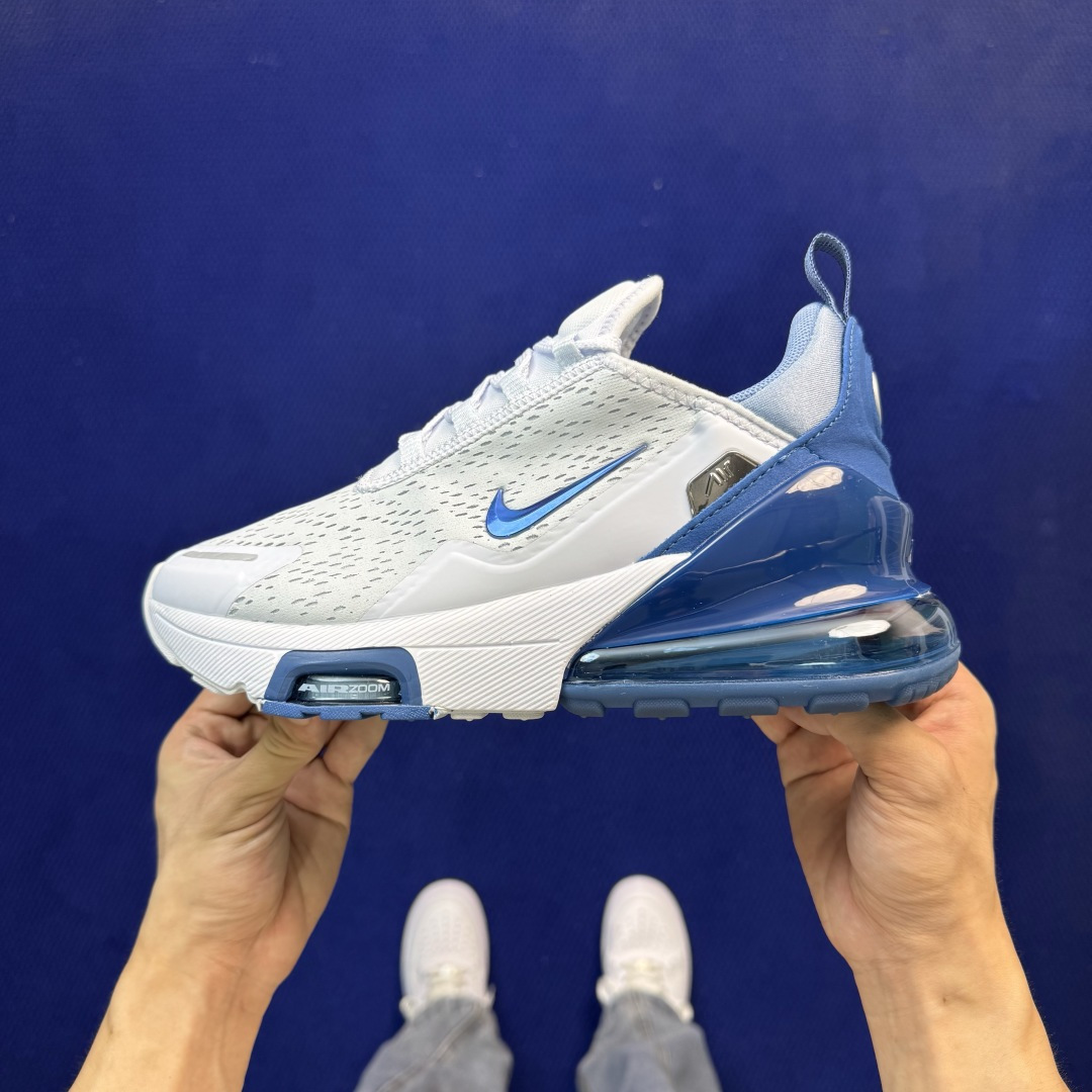 C版 Nike Air Max 270 PRM 最强品质第14色:白蓝最强版本出货，又一行业标杆之作！ 