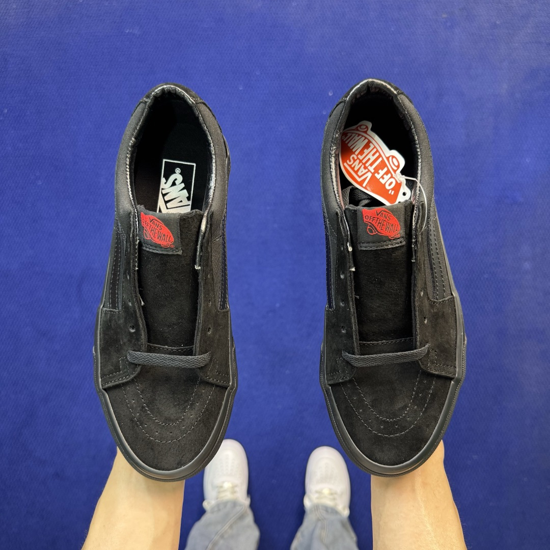虎扑版！Vans Sk8-Low 低帮 K24V黑武士纯原级别外贸订单！万斯经典 硫化帆布板鞋正品海鸥线