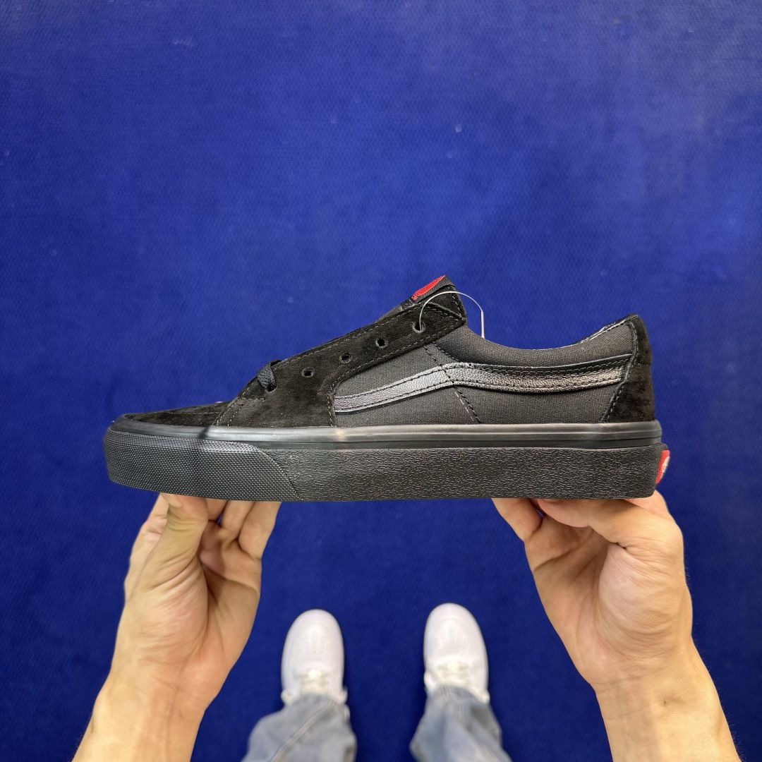 虎扑版！Vans Sk8-Low 低帮 K24V黑武士纯原级别外贸订单！万斯经典 硫化帆布板鞋正品海鸥线