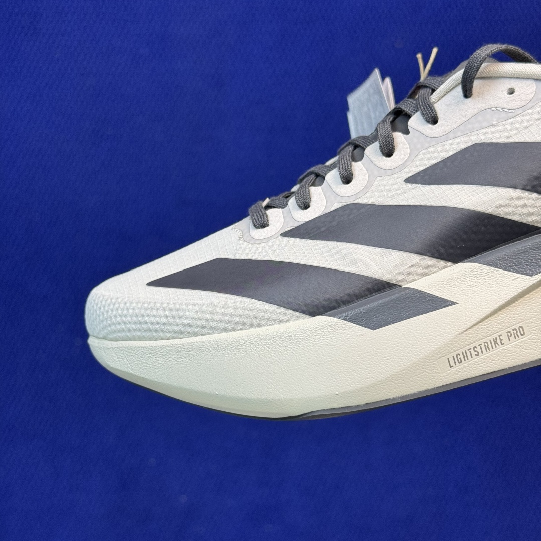 新版 AD Adizero Evo SL 阿迪达斯马拉松跑步鞋 轻量Q弹缓震跑鞋新体验！第47色:灰色 货号：KJ367