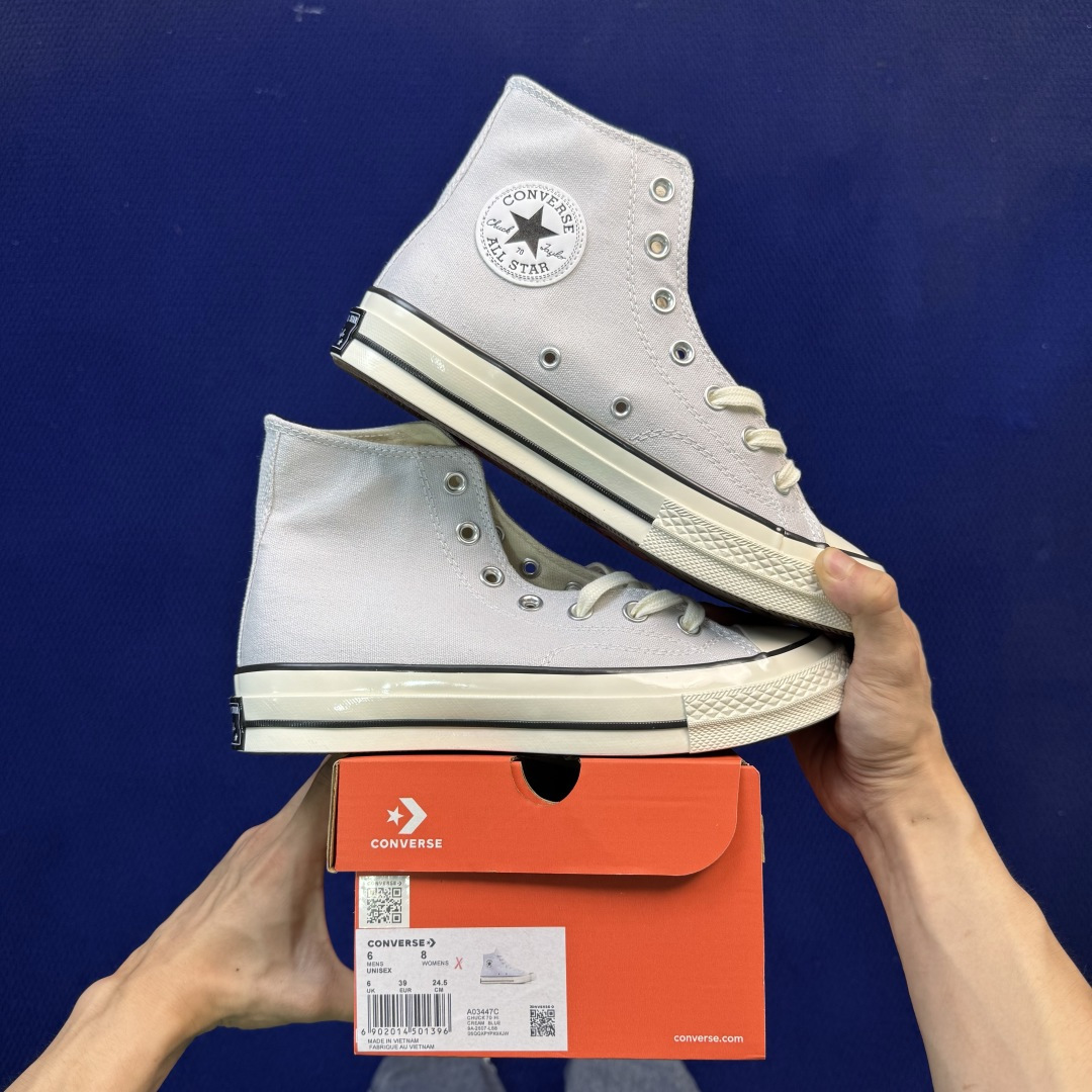 升级改良小头款 Converse Chuck 1970s 雾霾灰高帮帆布鞋 鞋头弧度调试完美 流畅一体 后跟弧度加以改良