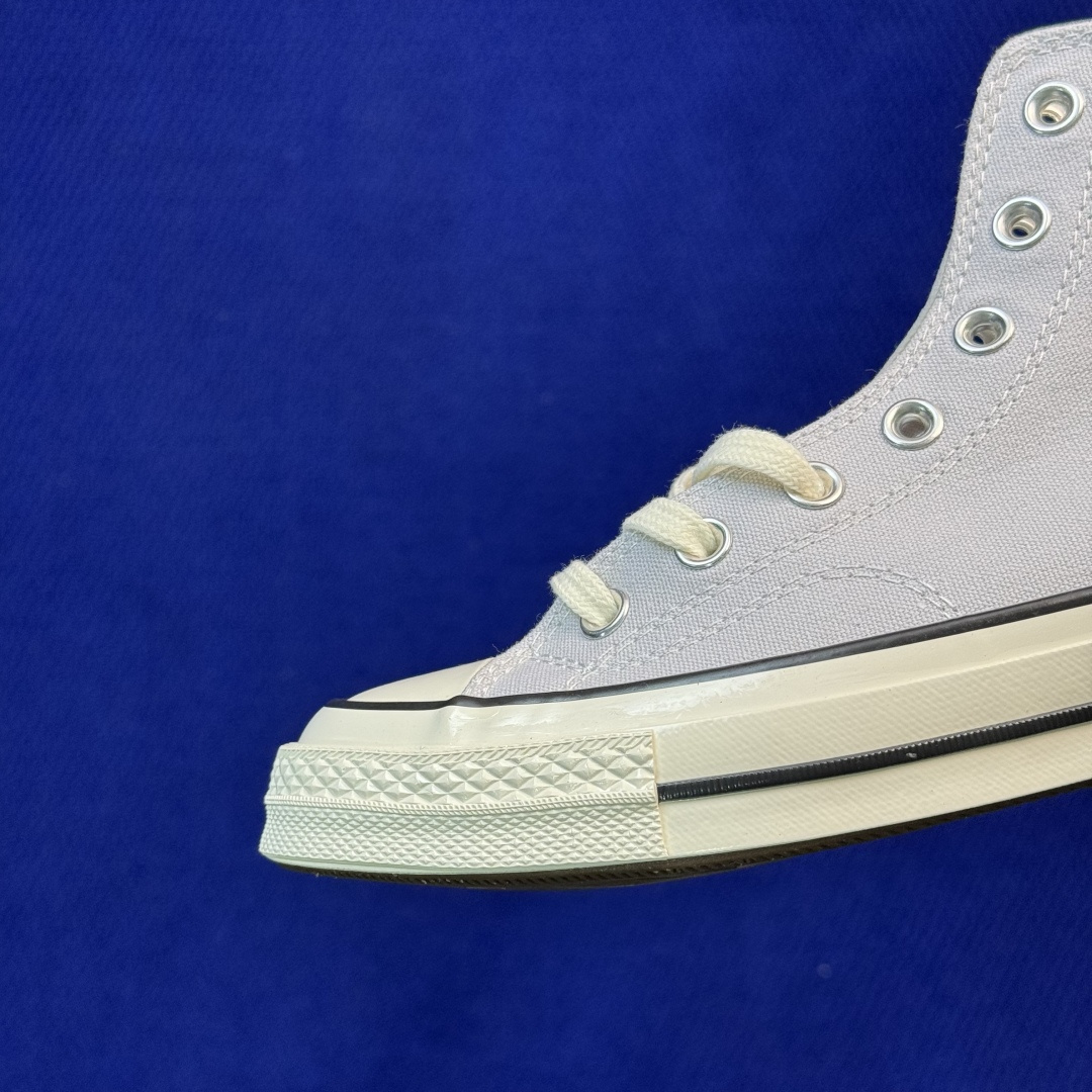 升级改良小头款 Converse Chuck 1970s 雾霾灰高帮帆布鞋 鞋头弧度调试完美 流畅一体 后跟弧度加以改良