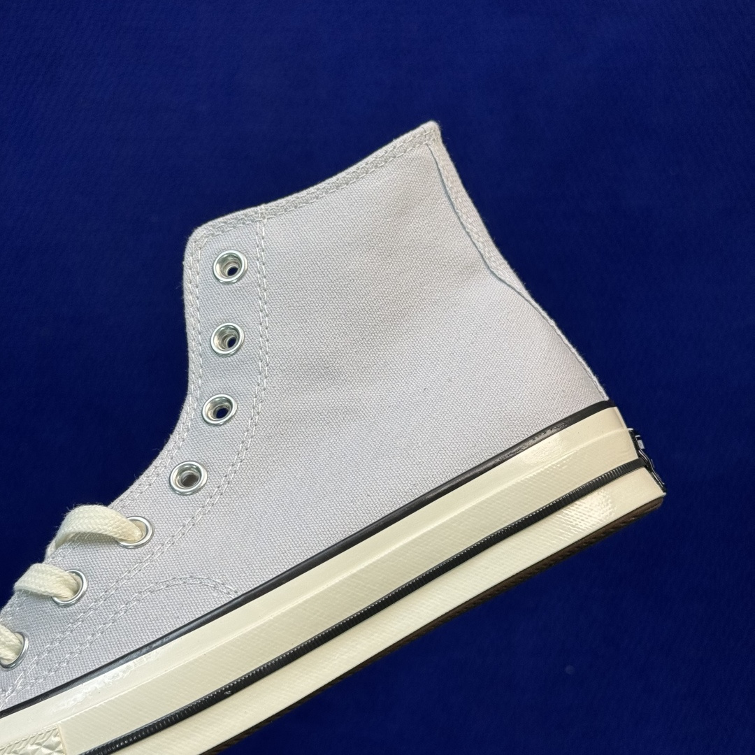 升级改良小头款 Converse Chuck 1970s 雾霾灰高帮帆布鞋 鞋头弧度调试完美 流畅一体 后跟弧度加以改良