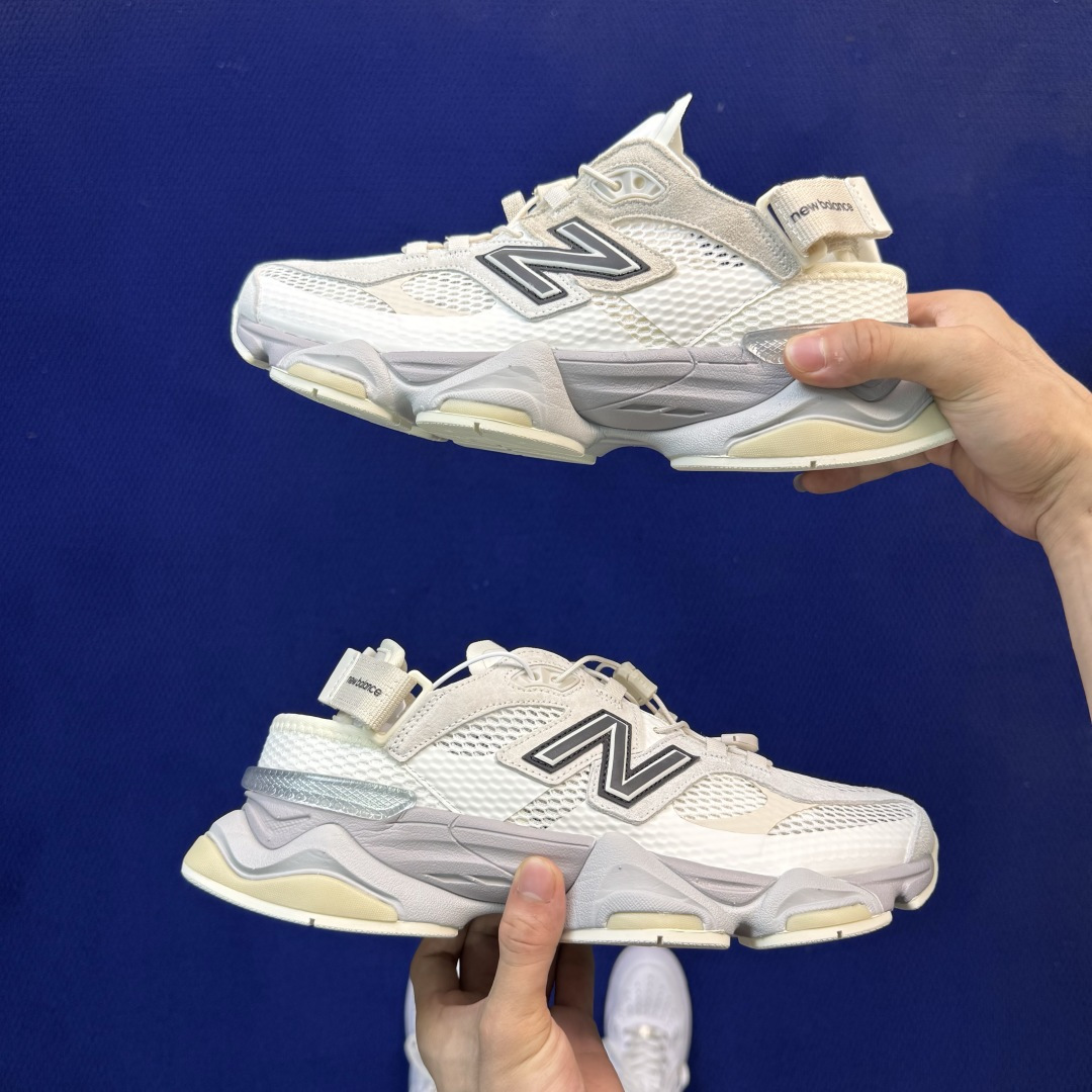 C版新百伦系列！NB9060第168色：一脚蹬穆勒凉拖鞋米白棕 升级贾卡无敌质感！最强版本36-47.5出货，行业标杆之